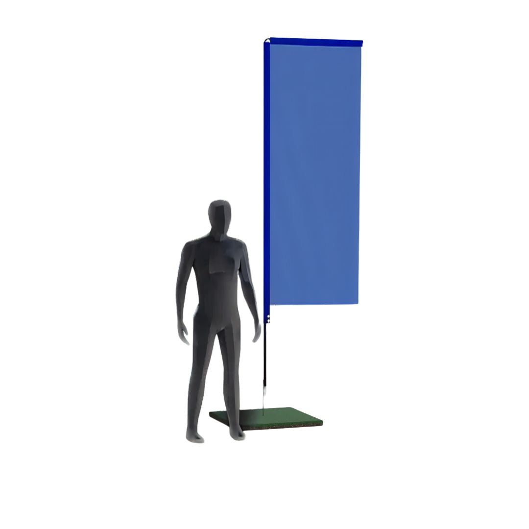 Sponsored Rectangular Flags - Bold & Customizable Design